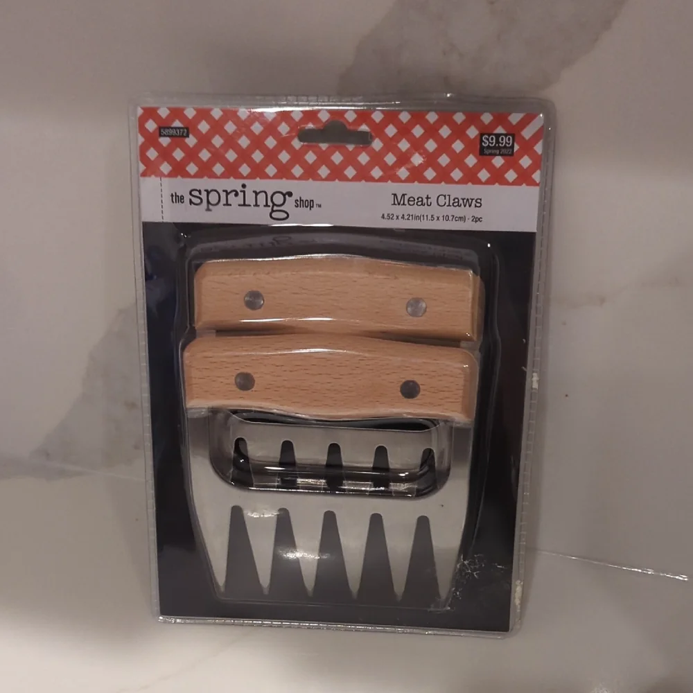 New Wooden Handle Meat Claws - Picture 1 of 4